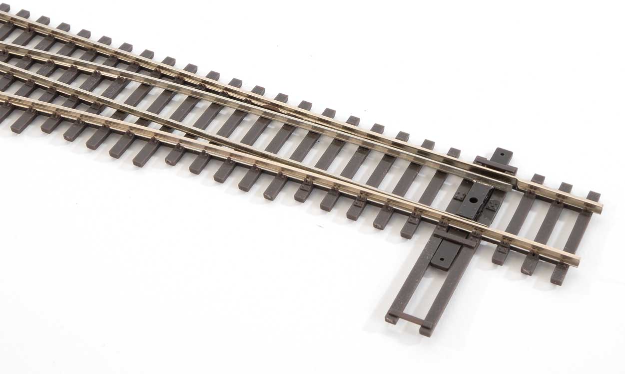 WalthersTrack 948-83019 HO DCC-Friendly #8 Left Hand Turnout, Code 83 Nickel Silver