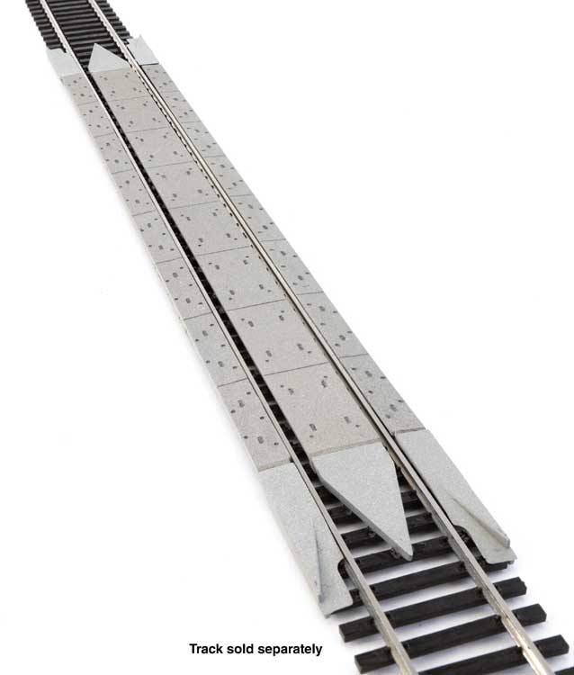 WalthersTrack 948-83115 HO Modern Concrete Grade Crossing w/ Rerailer Ends