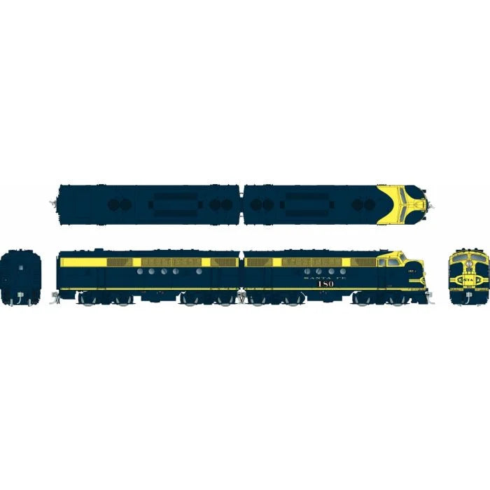 [PREORDER] Rapido 1004501 HO EMD FT A+B Set, AT&SF #112 (DCC/DC/Sound)