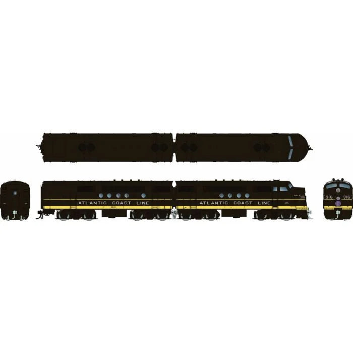 [PREORDER] Rapido 1004507 HO EMD FT A+B Set, ACL #323A + 323B (DCC/DC/Sound)