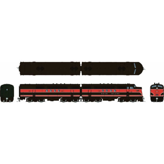 [PREORDER] Rapido 1004011 HO EMD FT A+B Set, Rock Island #89A + 89B (DC Silent)