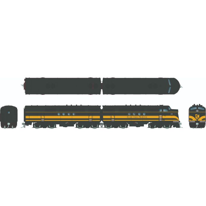 [PREORDER] Rapido 1004517 HO EMD FT A+B Set, EMD Demonstrator #103A + 103B (DCC/DC/Sound)