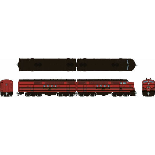 [PREORDER] Rapido 1004021 HO EMD FT A+B Set, Lehigh Valley #500 + 501 (DC Silent)