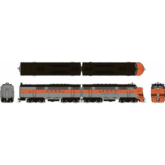 [PREORDER] Rapido 1004033 HO EMD FT A+B Set, Western Pacific #905A + 905B (DC Silent)