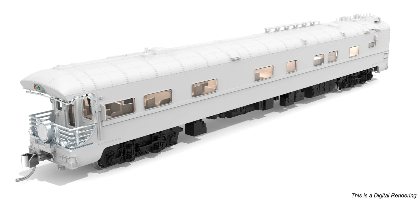 [PREORDER] Broadway Limited 10495 N Union Pacific Business Car, Painted Primery Gray w/ Black Trucks