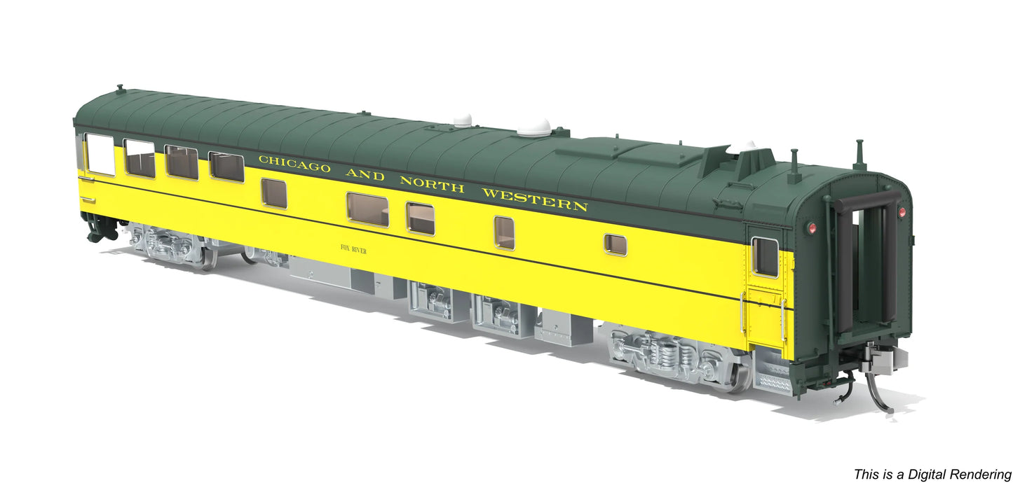 [PREORDER] Broadway Limited 10502 N Chicago & North Western Track Inspection Car "Fox River"