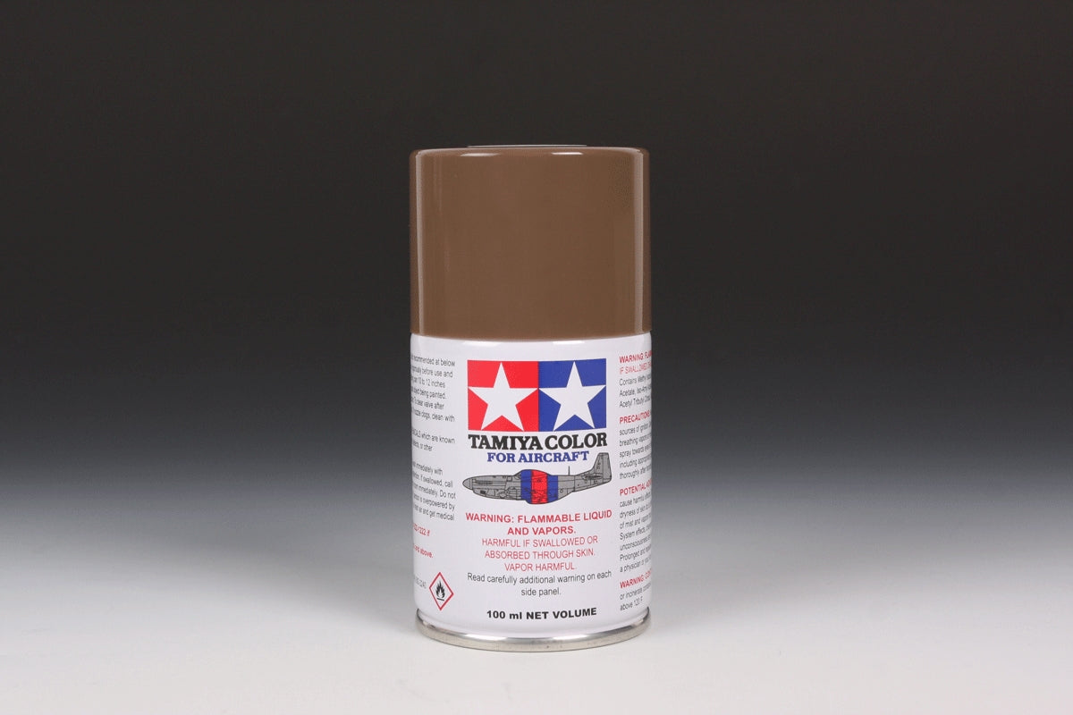 Tamiya 86522 AS-22 Dark Earth Acrylic Lacquer for Aircraft Models - 100ml Spray Can