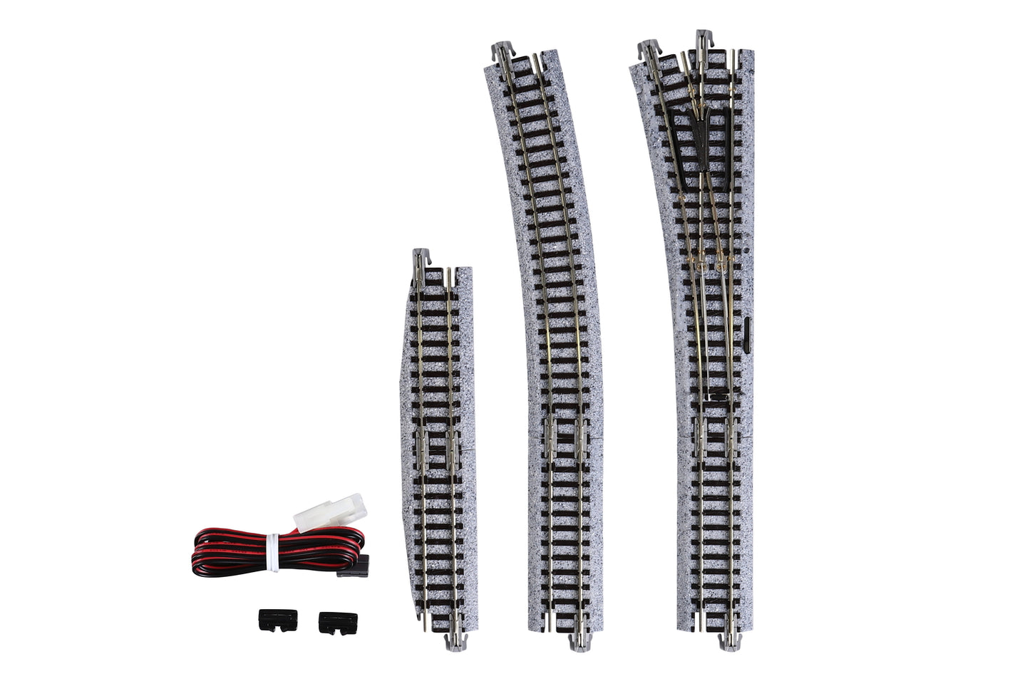 Kato 20-220 N Unitrack Electric Turnout #4 Left 481mm (19") Radius 15-degree