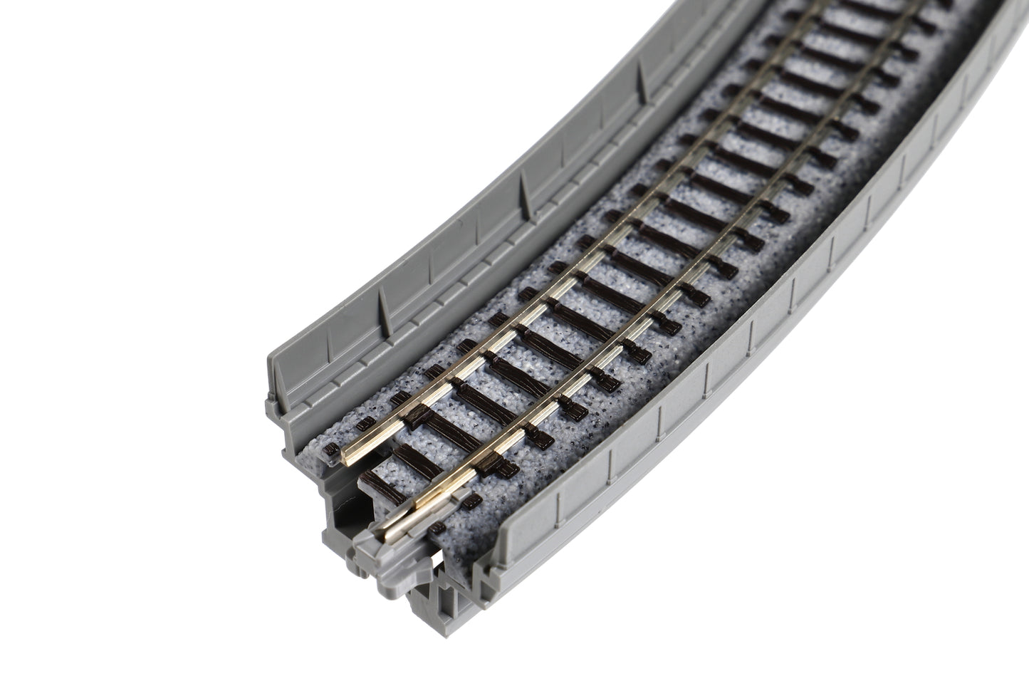 Kato 20-520 N Unitrack Single Track Curved Viaduct 315mm (12-3/8") Radius 45-degree Segment, 2pc
