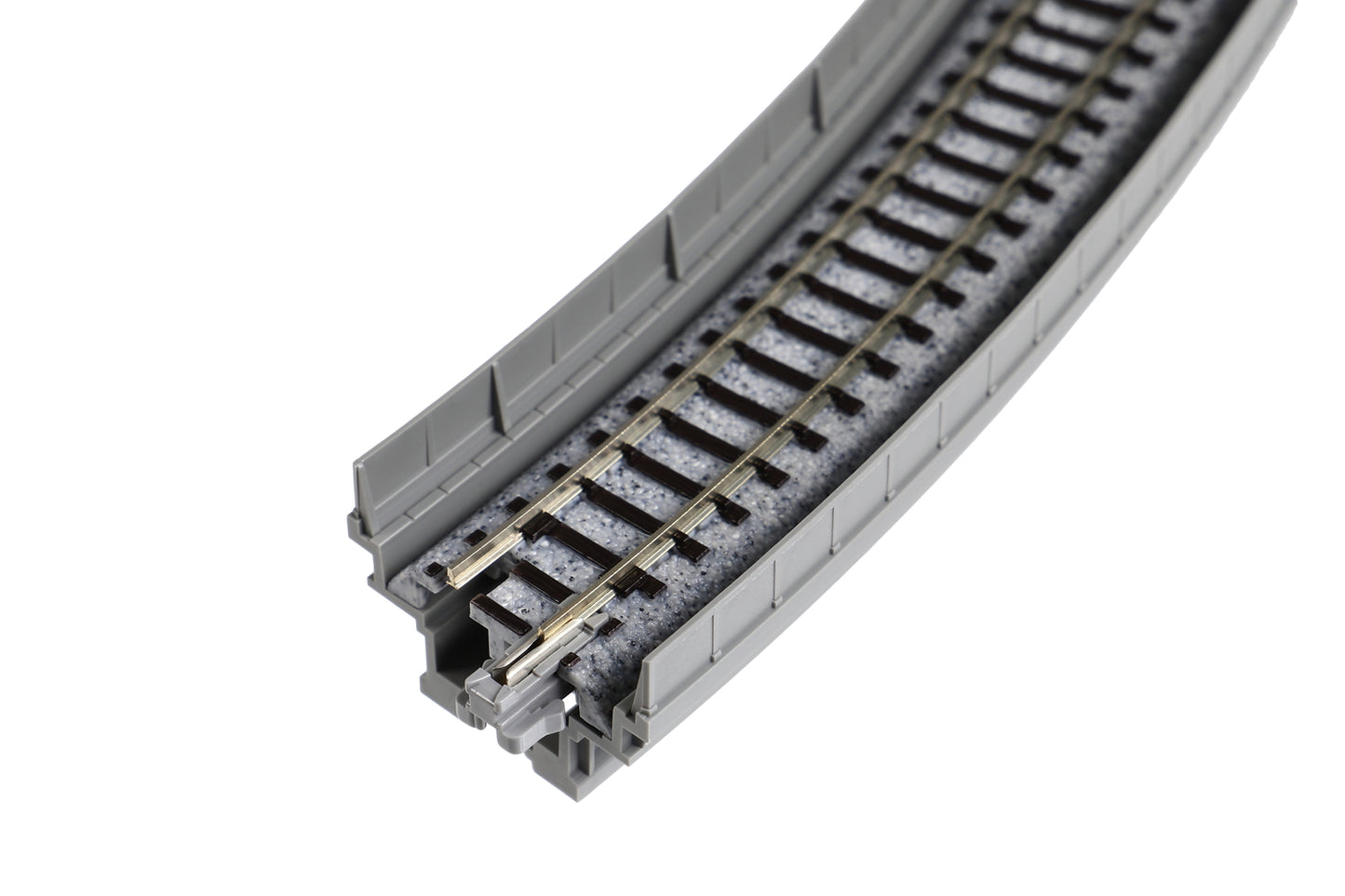 Kato 20-531 N Unitrack Single Track Curved Viaduct 348mm (13-3/4") Radius 30-degree Segment, 2pc
