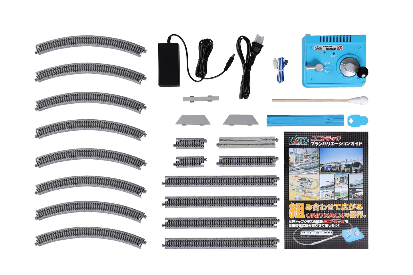Kato 20-852 N Unitrack M1 Basic Oval Track Set with Power Pack SX