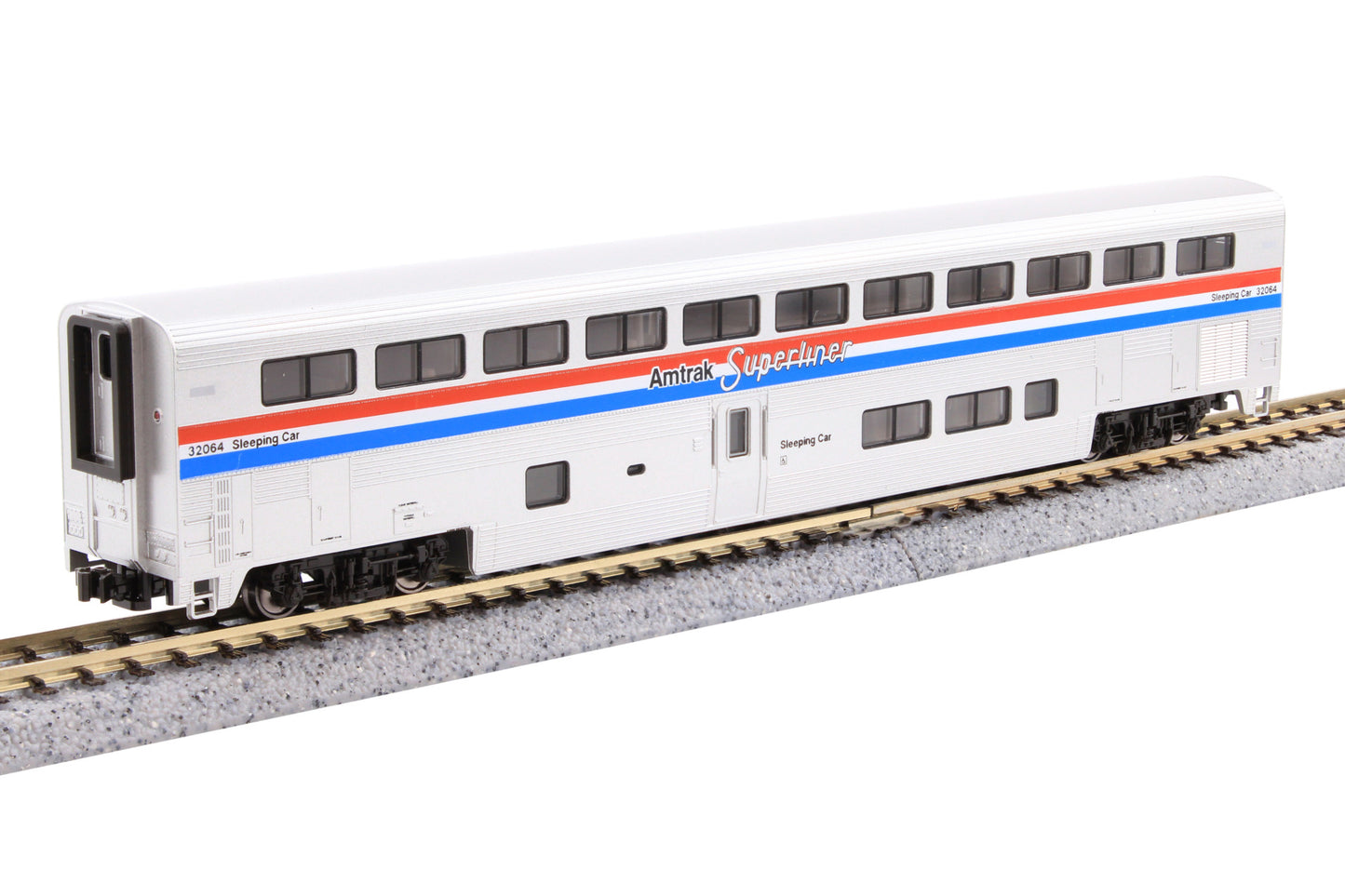 Kato 106-3530S N F40PH w/ Ditch Lights & 3 Superliner I Cars, Amtrak Phase III (DCC Sound Equipped)