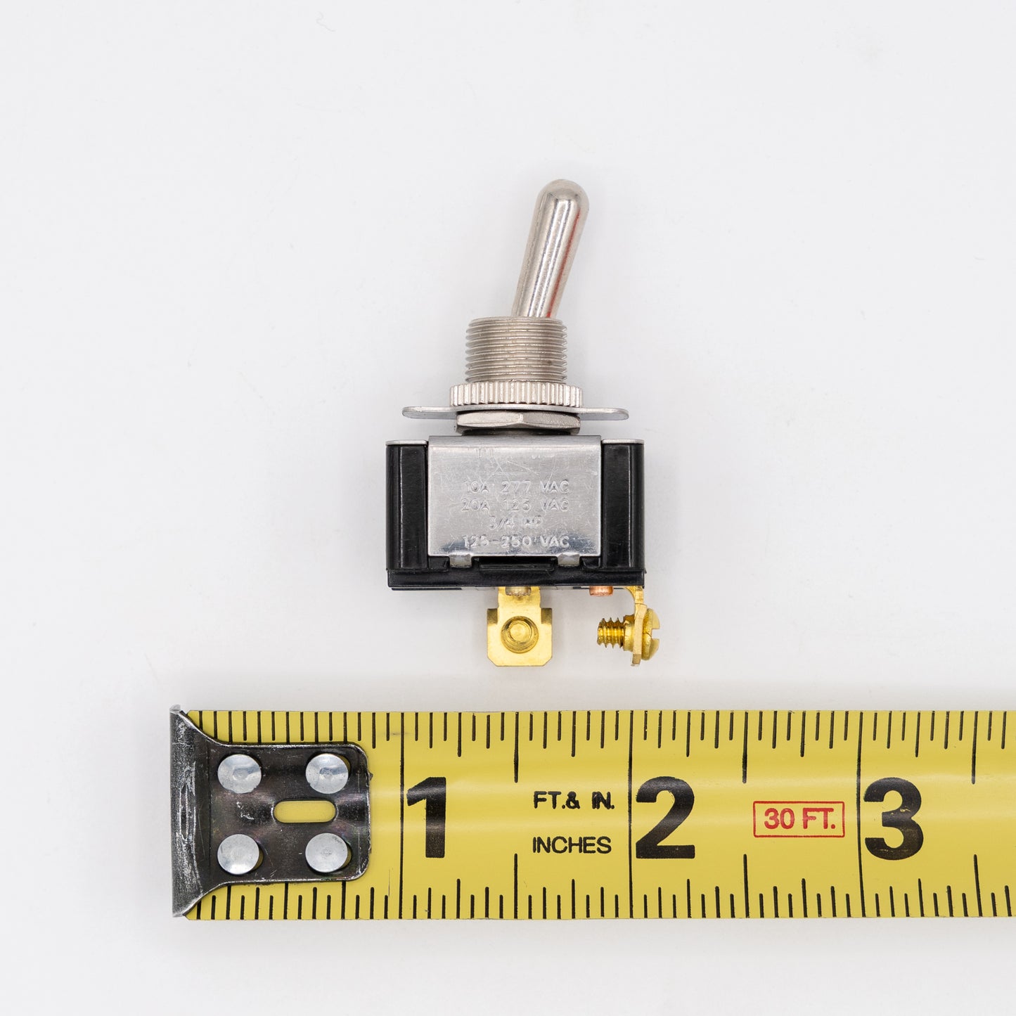 GC Electronics 35-080 Heavy Duty On-Off SPST Toggle Switch, 20A 125V Rated
