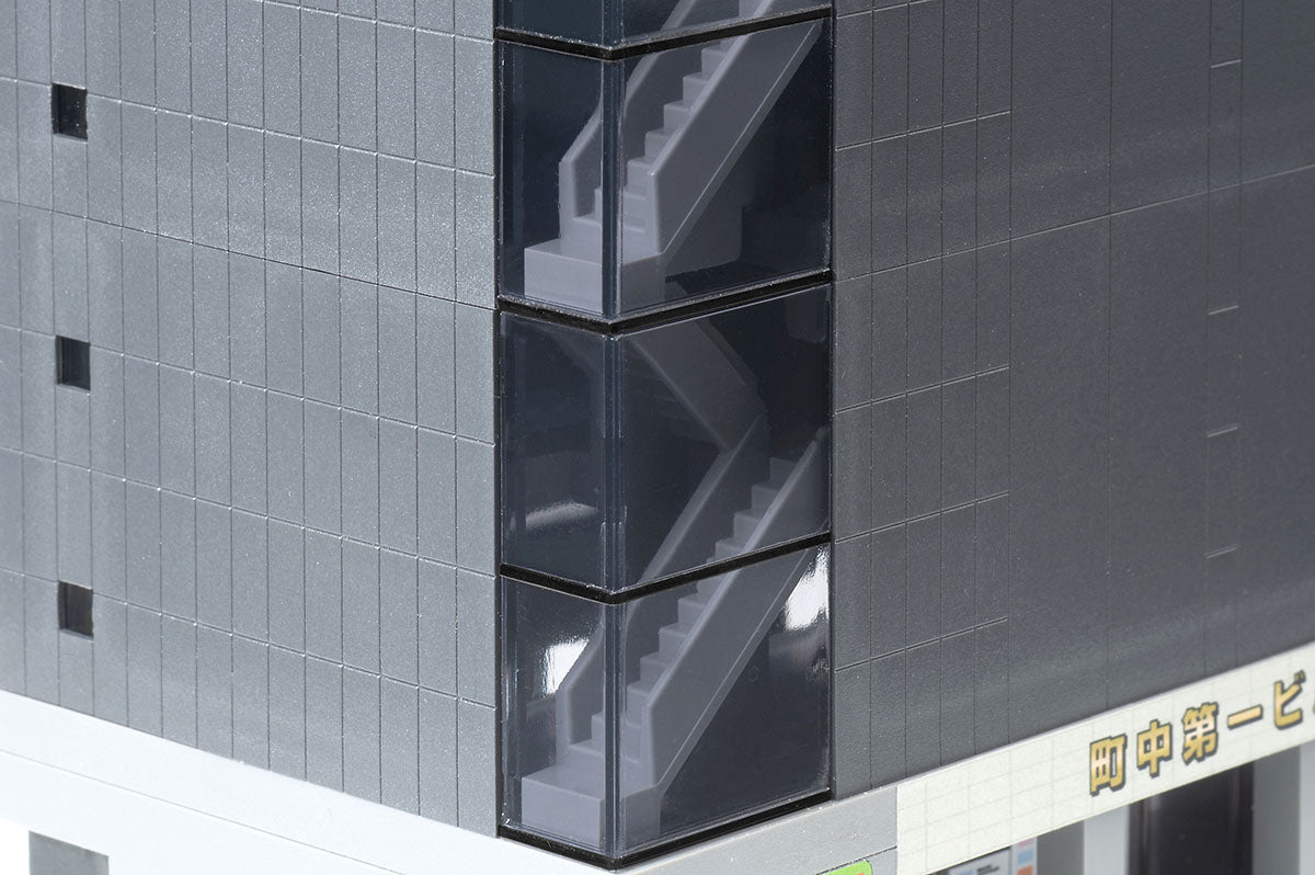 Tomix 4216 N Multi-Story Building (Curved Windows 7 Floors), Built-Up Modular Structure
