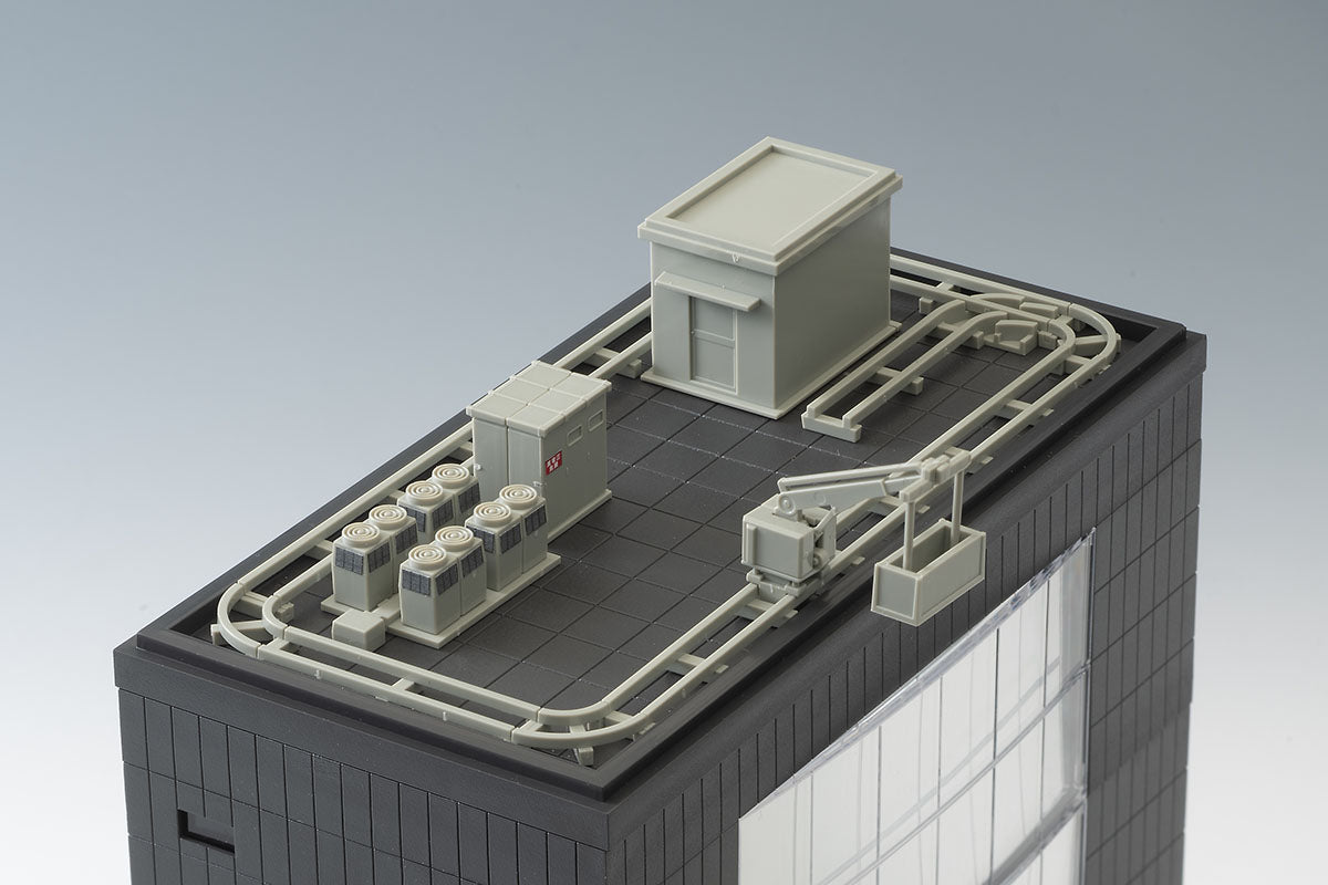 Tomix 4216 N Multi-Story Building (Curved Windows 7 Floors), Built-Up Modular Structure