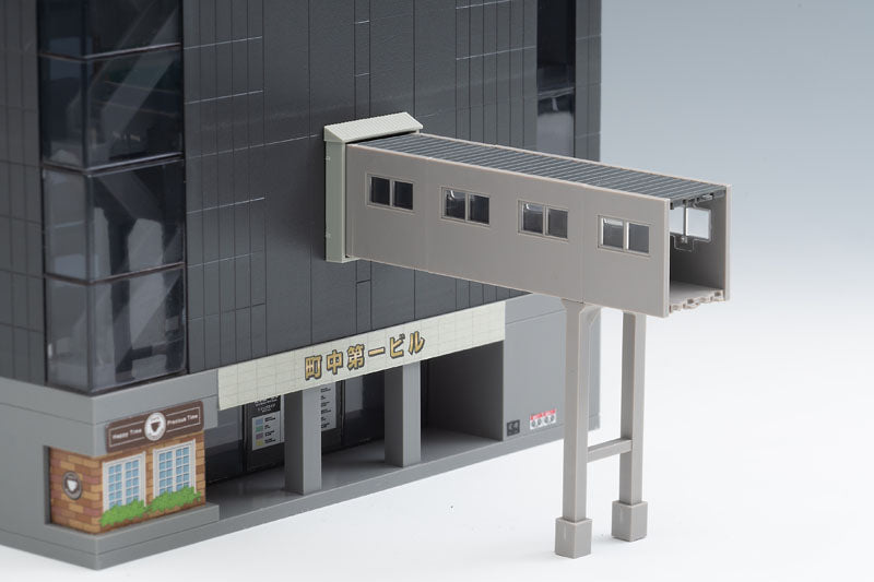 Tomix 4216 N Multi-Story Building (Curved Windows 7 Floors), Built-Up Modular Structure