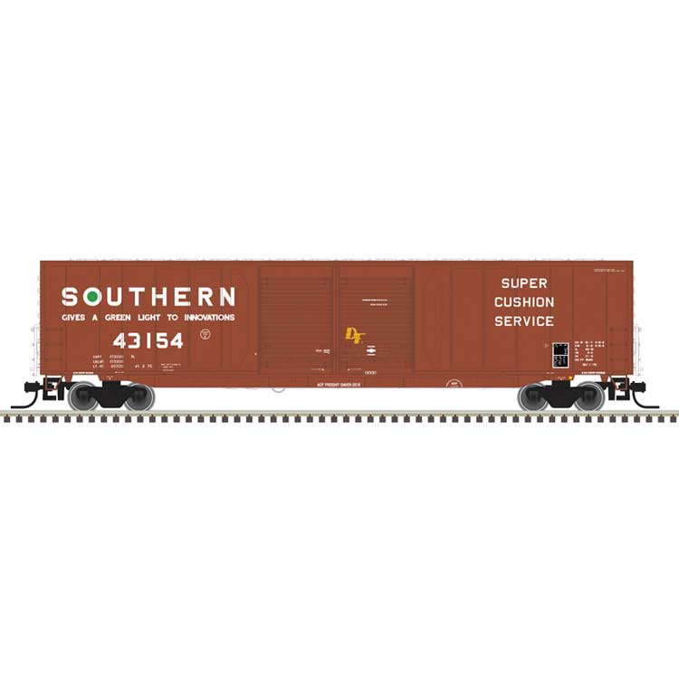Atlas 20007822 HO 60' ACF Double-Door Auto Parts Boxcar, Southern #43154