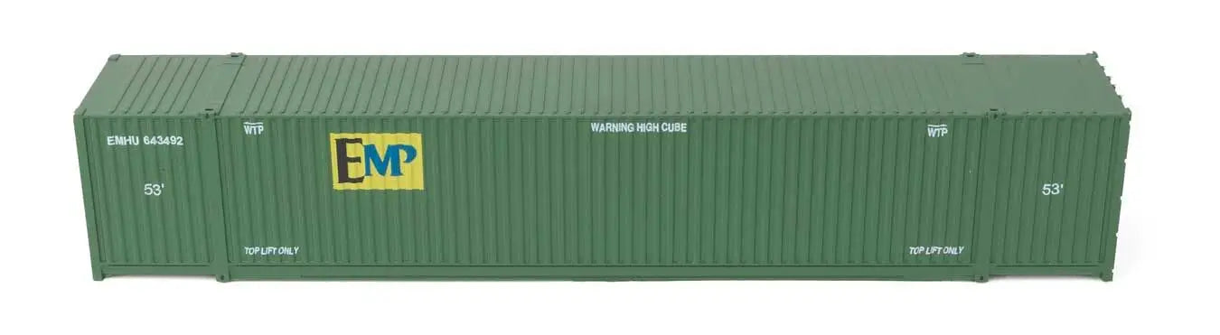 Walthers Scenemaster 949-18502 HO 53' Singamas Corrugated Side Container, EMP 3pk
