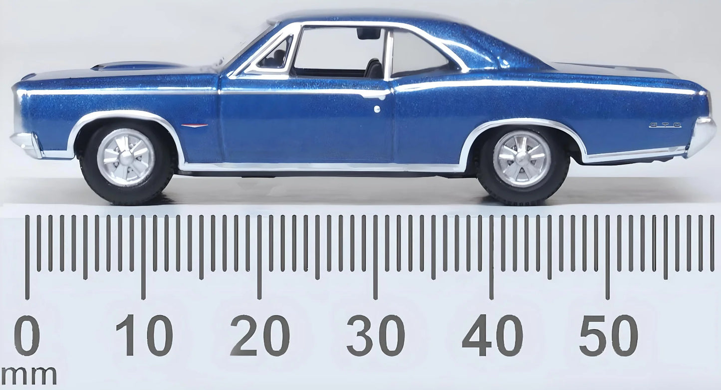 Oxford Diecast 87PG66001 HO 1966 Pontiac GTO, Fontaine Blue