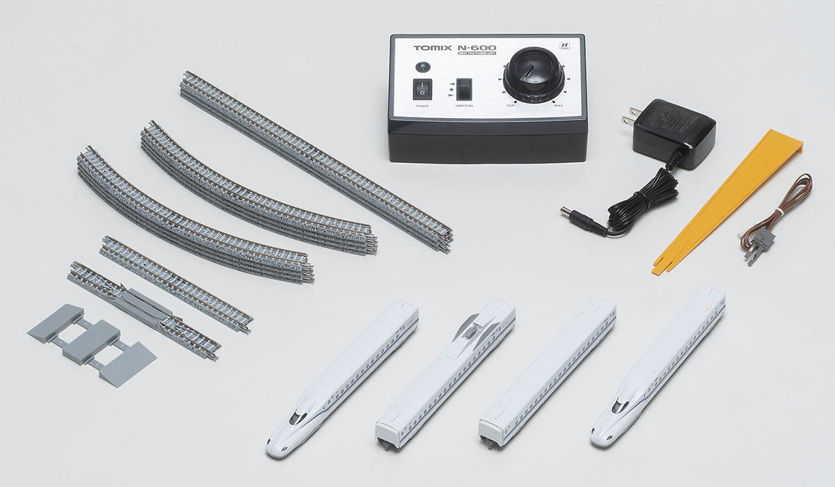 Tomix 90182 N Starter Set, SD N700S Series Shinkansen (Nozomi) w/ Fine Track, Power Pack (Standard DC)
