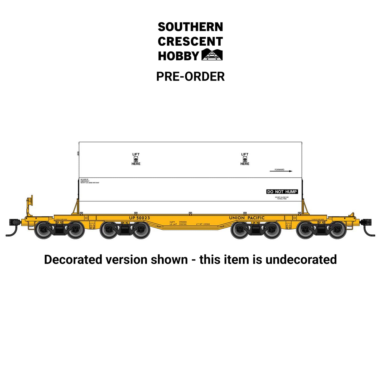 [PREORDER] Walthers Mainline 910-51000 HO 66' Rocket Train Booster Car, Undecorated