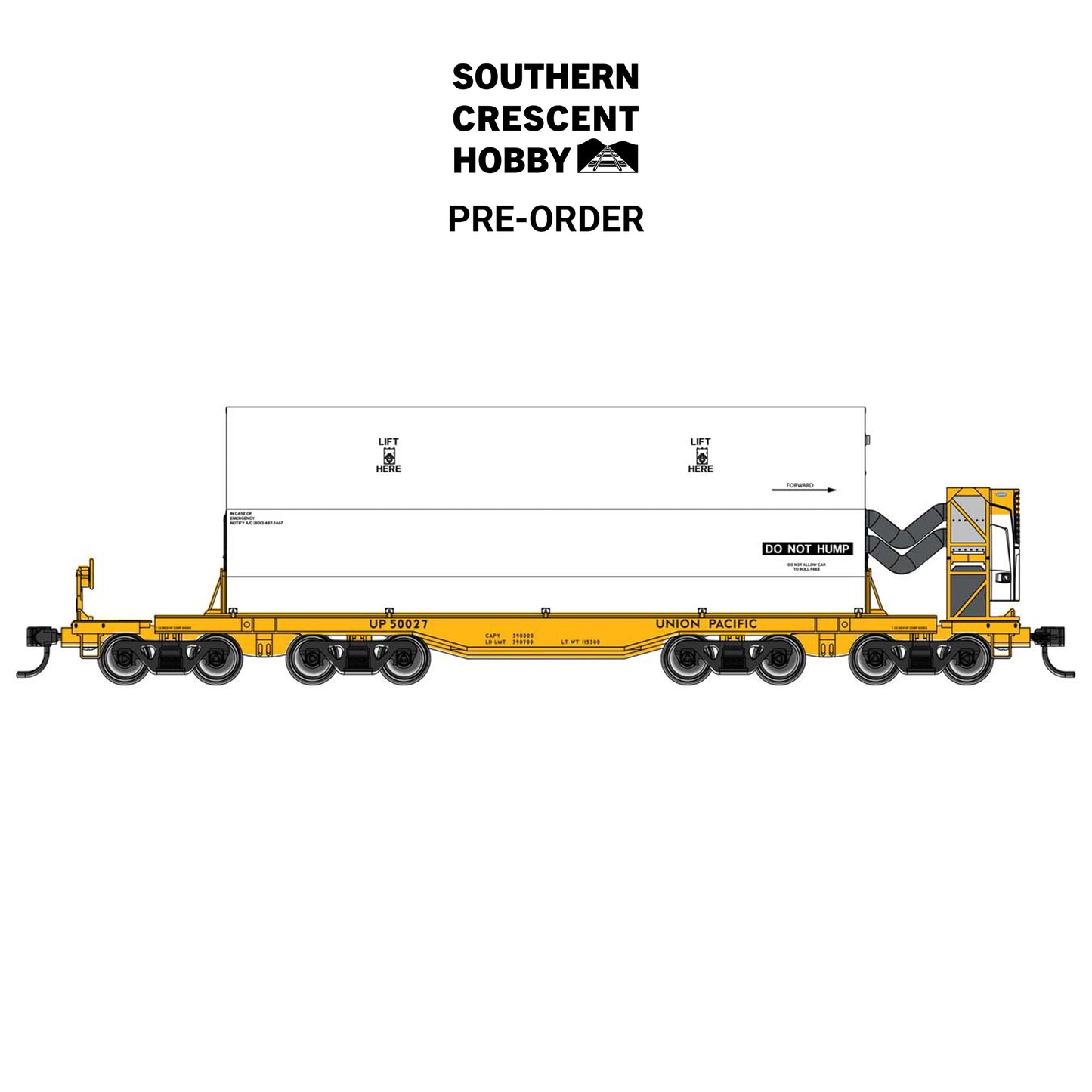 [PREORDER] Walthers Mainline 910-51001 HO 66' Rocket Train Booster Car with Refrigeration Unit, Union Pacific #50027