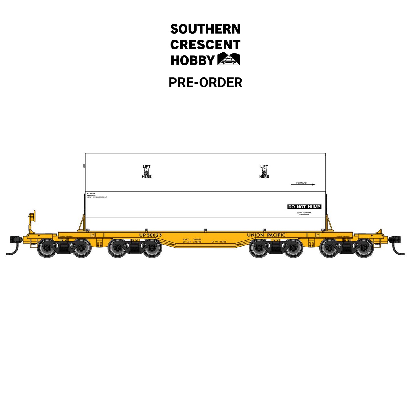 [PREORDER] Walthers Mainline 910-51003 HO 66' Rocket Train Booster Car, Union Pacific #50023