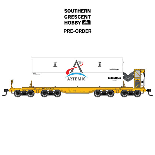 [PREORDER] Walthers Mainline 910-51008 HO 66' Rocket Train Booster Car with Refrigeration Unit, Artemis (NLAX) #122025