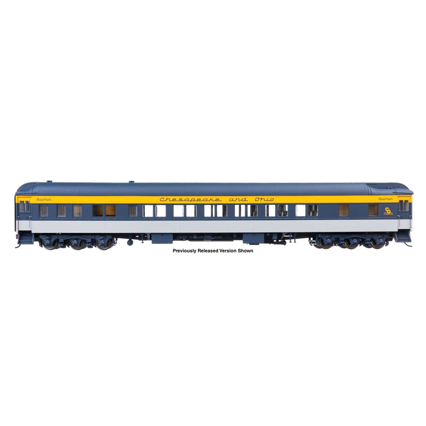 [PREORDER] WalthersProto 920-17207 82' Pullman Heavyweight 12-1 Sleeper, Chesapeake & Ohio "Orange Lake"