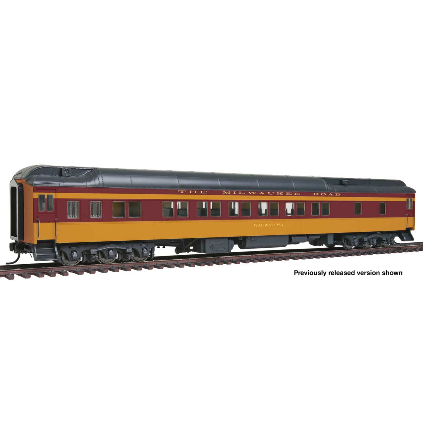 [PREORDER] WalthersProto 920-17209 82' Pullman Heavyweight 12-1 Sleeper, Milwaukee Road "Watertown"