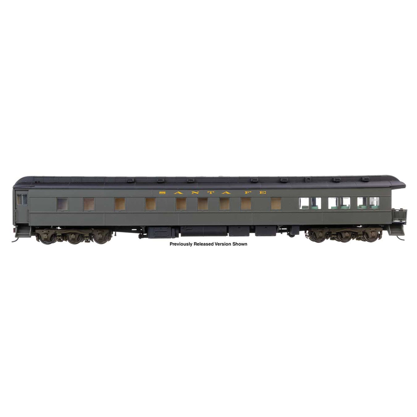 [PREORDER] WalthersProto 920-19714 82' Pullman Heavyweight 3-2 Observation Lounge, Santa Fe "Crystal Brook"