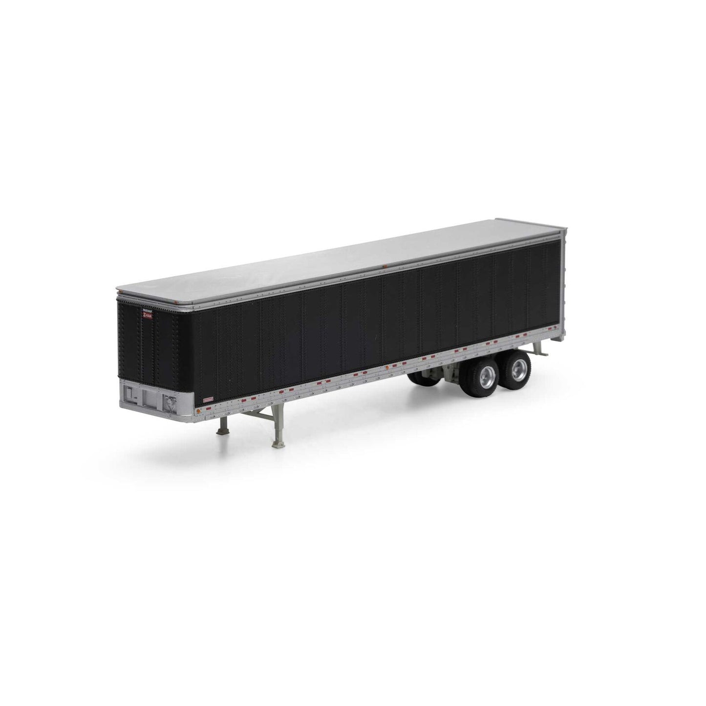 Athearn ATH29078 HO 45' Smooth Side Trailer, Owner Operator Black