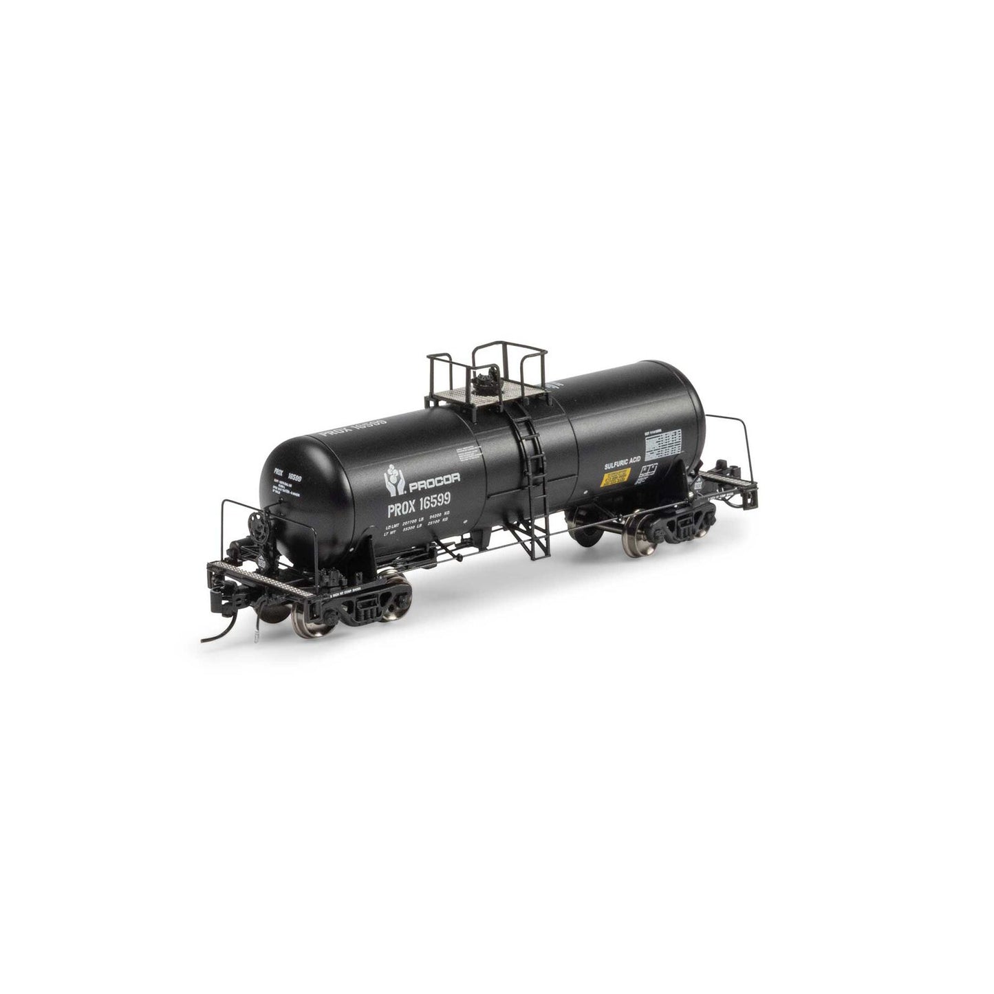 Athearn Genesis 15319 N 13,600 Gallon Acid Tank Car, Procor #16599