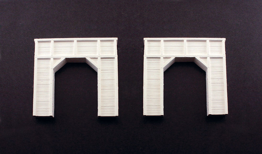 Woodland Scenics C1154 N Tunnel Portals, Timber Single Track 2pcs