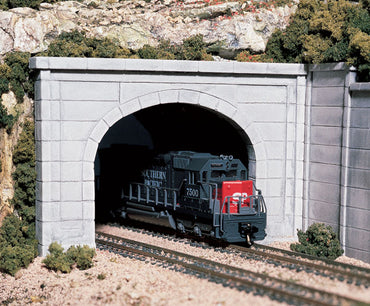 Woodland Scenics C1156 N Tunnel Portals, Concrete Double Track 2pcs