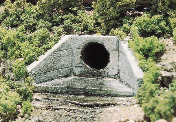Woodland Scenics C1162 N Culverts, Concrete 2pcs