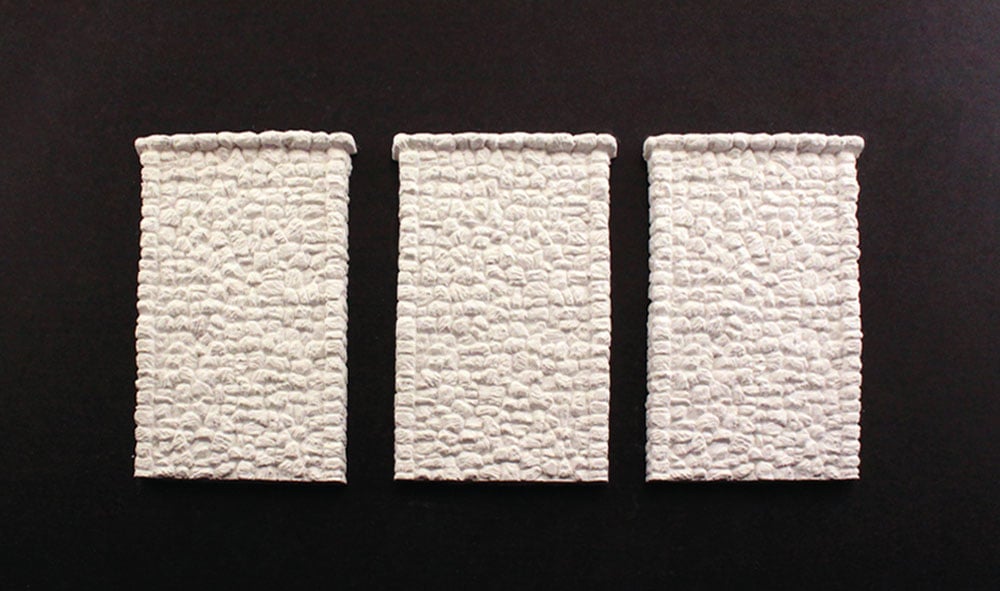Woodland Scenics C1261 HO Retaining Walls, Random Stone 3pcs
