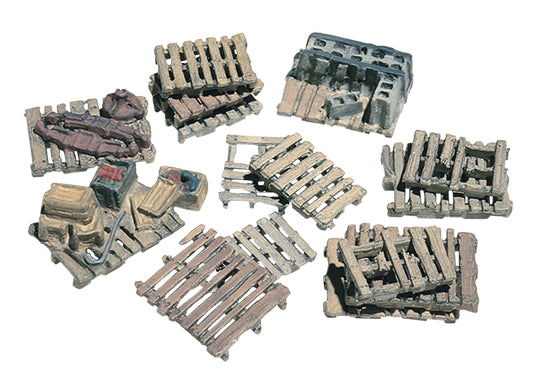 Woodland Scenics D204 HO Assorted Skids Kit, 15pc