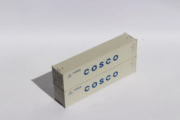 Jacksonville Terminal Company 405311 N 40' Corrugated-Side Container w/ Magnetic System, Cosco 2pk