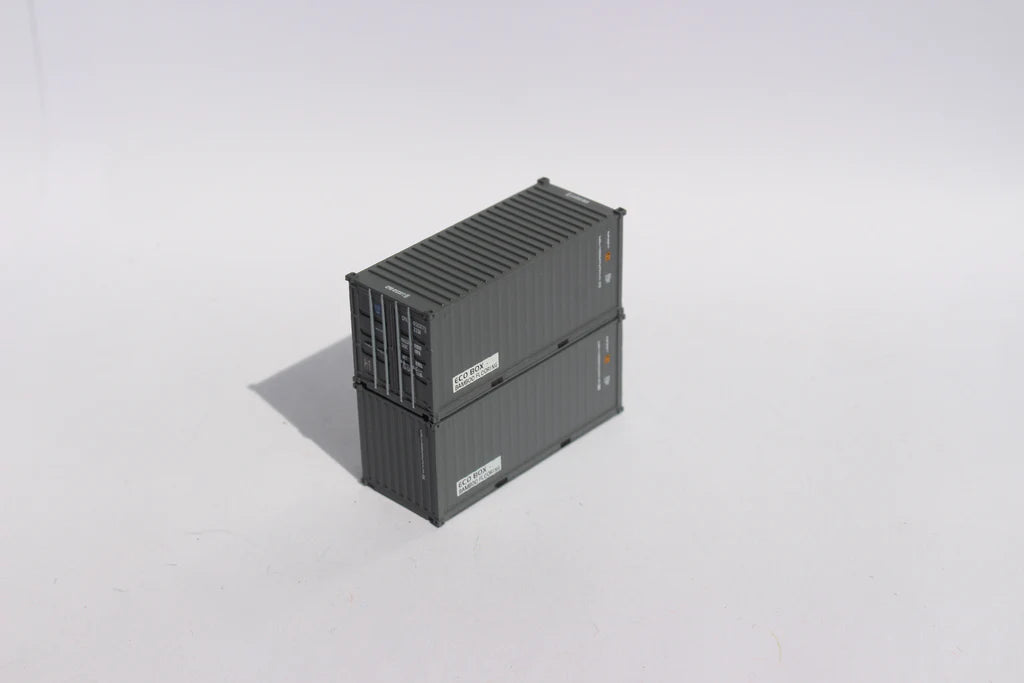 Jacksonville Terminal Company 205432 N 20' Corrugated-Side Container w/ Magnetic System, CPI 2pk