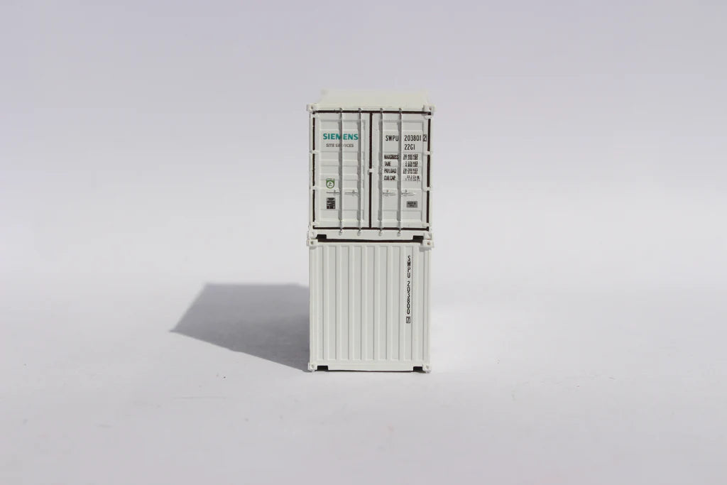 Jacksonville Terminal Company 205438 N 20' Corrugated-Side Container w/ Magnetic System, Siemens Site Services 2pk
