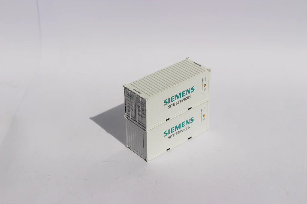 Jacksonville Terminal Company 205438 N 20' Corrugated-Side Container w/ Magnetic System, Siemens Site Services 2pk