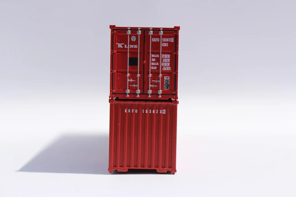 Jacksonville Terminal Company 405341 N 40' Corrugated-Side Container w/ Magnetic System, K-Line 2pk