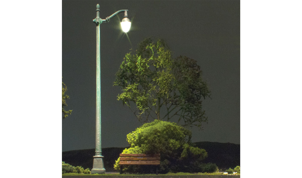 Woodland Scenics JP5631 HO Just Plug® Lighting System Arched Cast Iron Street Lights, 3pk