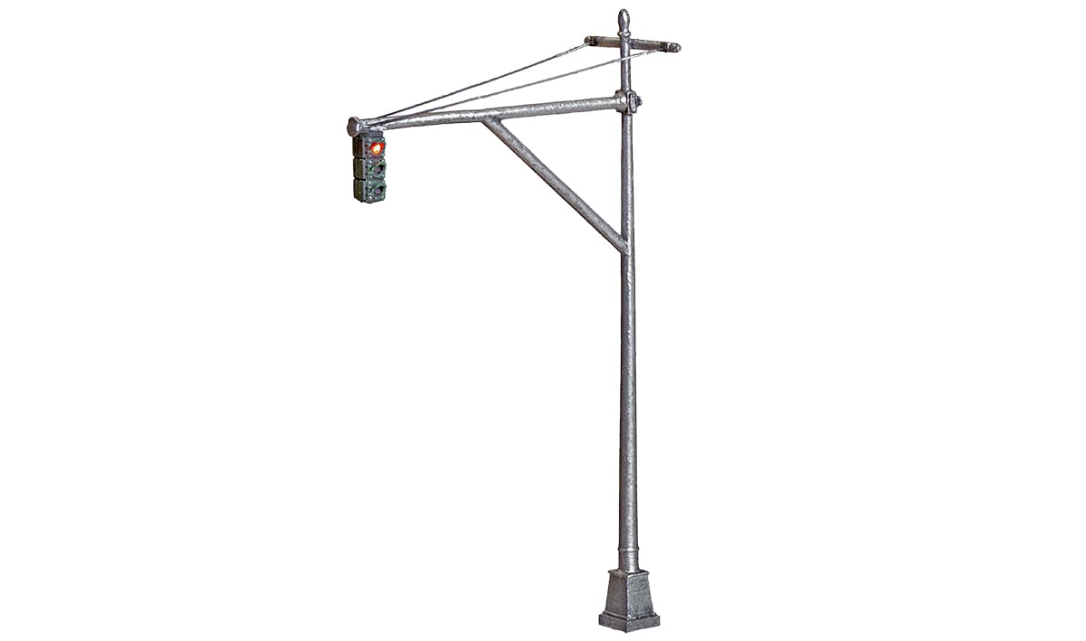 Woodland Scenics JP5653 HO Just Plug® Lighting System Mast Arm Traffic Lights, 4pk (2 Red 2 Green)