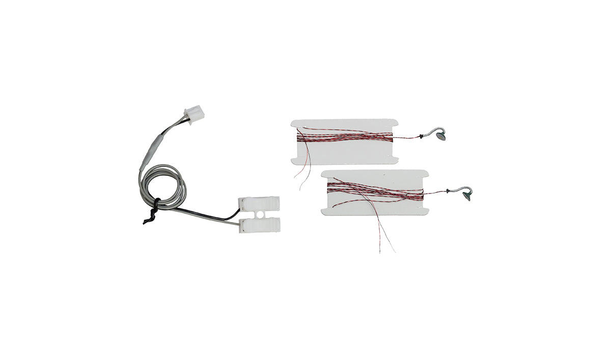 Woodland Scenics JP5654 HO Just Plug® Lighting System Gooseneck Wall Mount Lights, 2pk