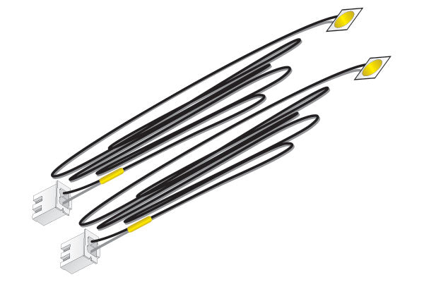 Woodland Scenics JP5742 Just Plug® Lighting System Yellow LED Stick-On Lights, 2pk