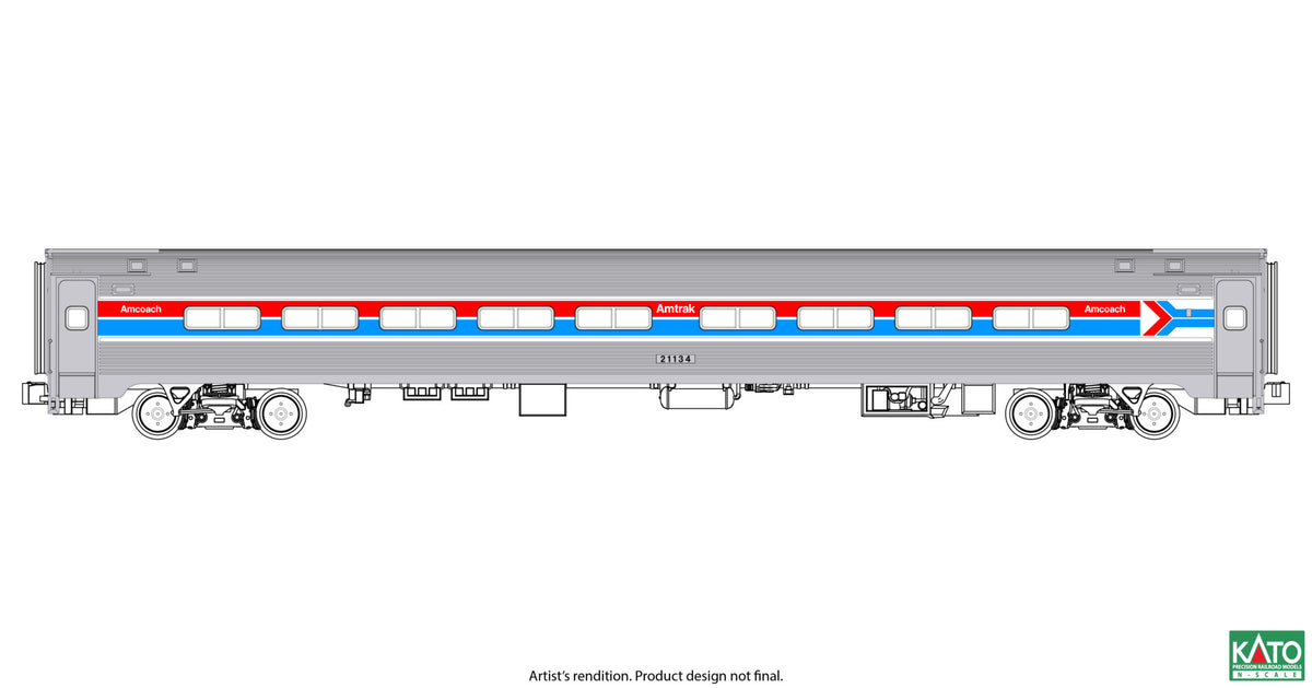 Kato 106-105 N Amfleet I Coach 7 Car Set All Phases (Limited Edition)