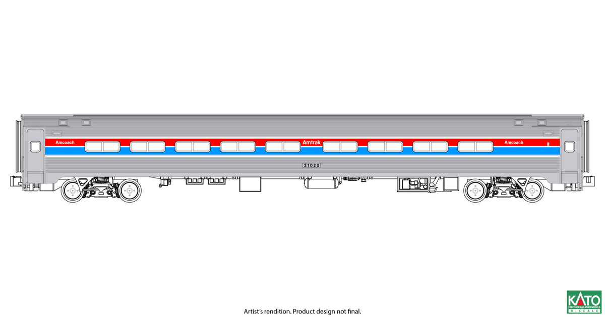 Kato 106-105 N Amfleet I Coach 7 Car Set All Phases (Limited Edition)