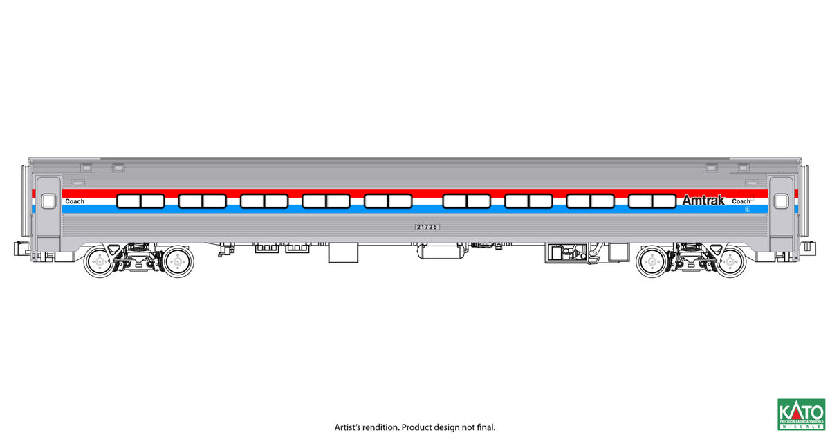 Kato 106-105 N Amfleet I Coach 7 Car Set All Phases (Limited Edition)